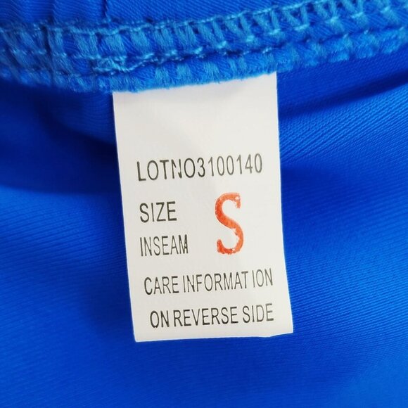 Blue Triangle Bikini Set With Adjustable Halter Neck & Side Tie Bottoms Size S - Picture 2 of 5